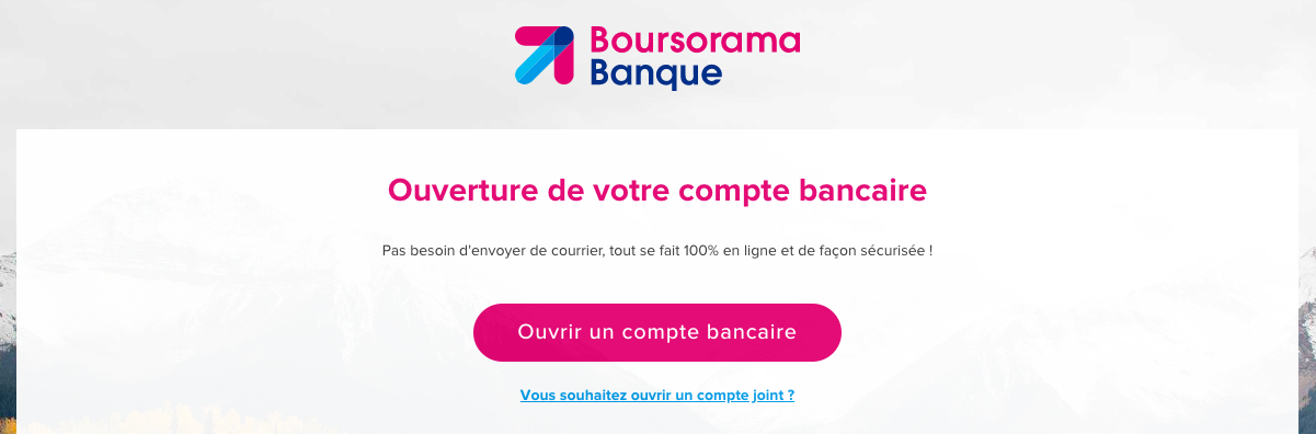 Ouverture compte boursorama banque