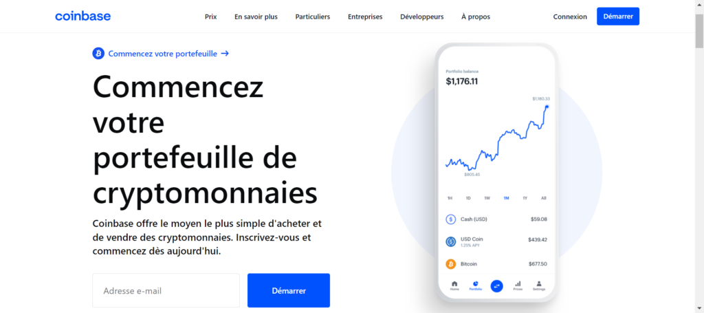 Coinbase-accueil