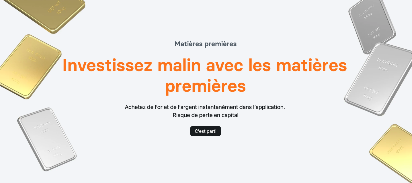 Investir matières premières Revolut