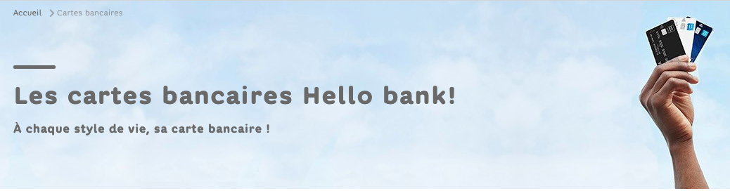 Cartes bancaires Hello Bank