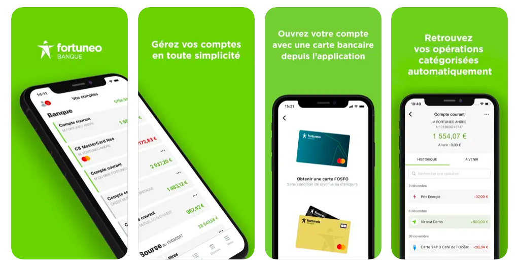 Application mobile Fortuneo
