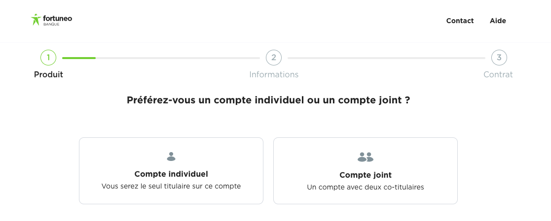 Ouverture compte Fortuneo