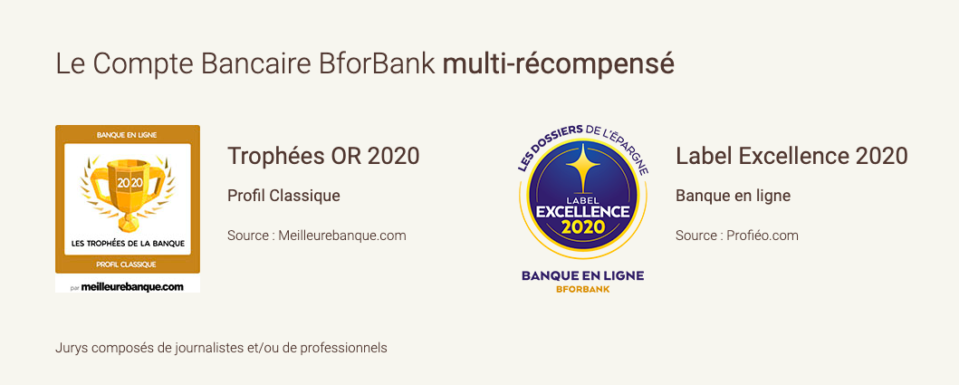 Récompenses compte bancaire BforBank