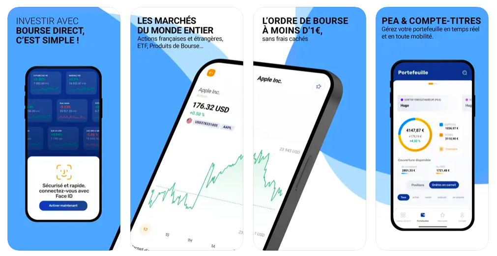 Bourse Direct application