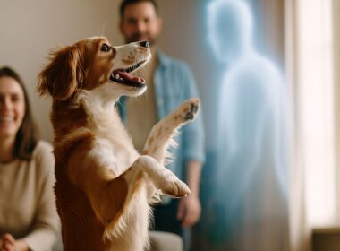 Après mort mari chien comportement étrange