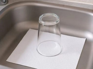 verre papier évier vacances astuces