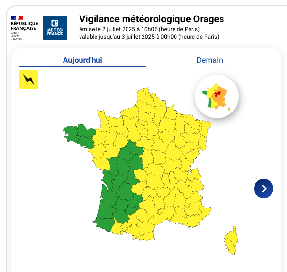 Vigilance Orages Violents