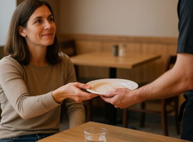 Aider serveur débarasser restaurant signification psychologie